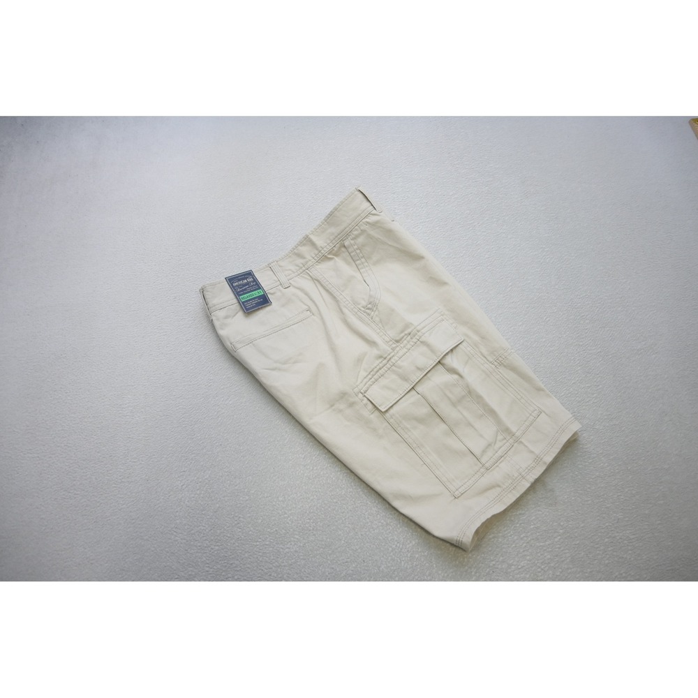 American Rag Cargo Shorts Mens 31 Tan Stone Block Utility Relaxed Rugged New